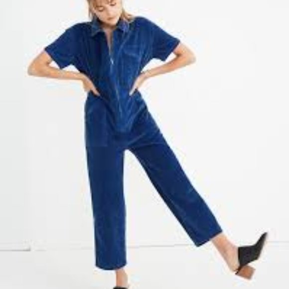 Caron Callahan Pants - Caron Callahan Foster zip corduroy jumpsuit sz Med